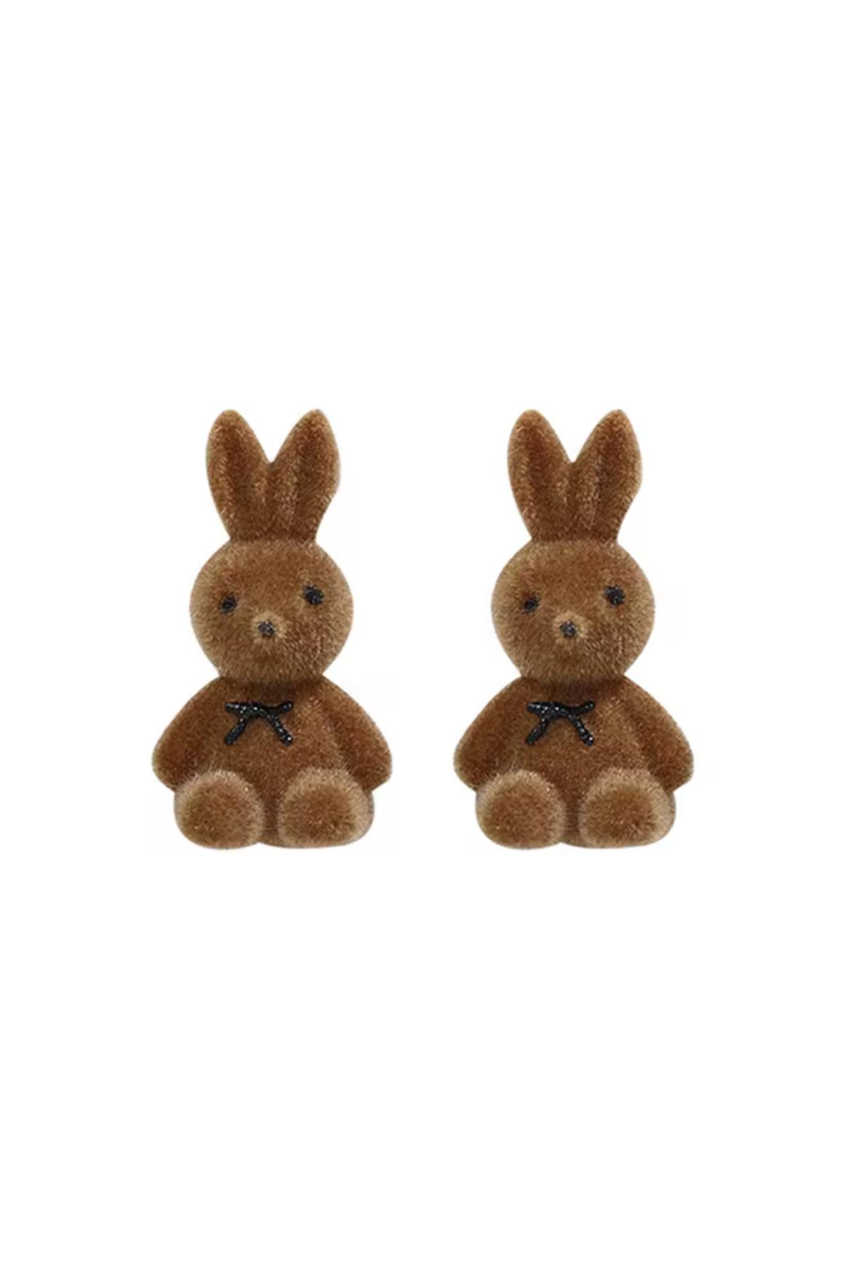 Peluş Tavşan Küpe