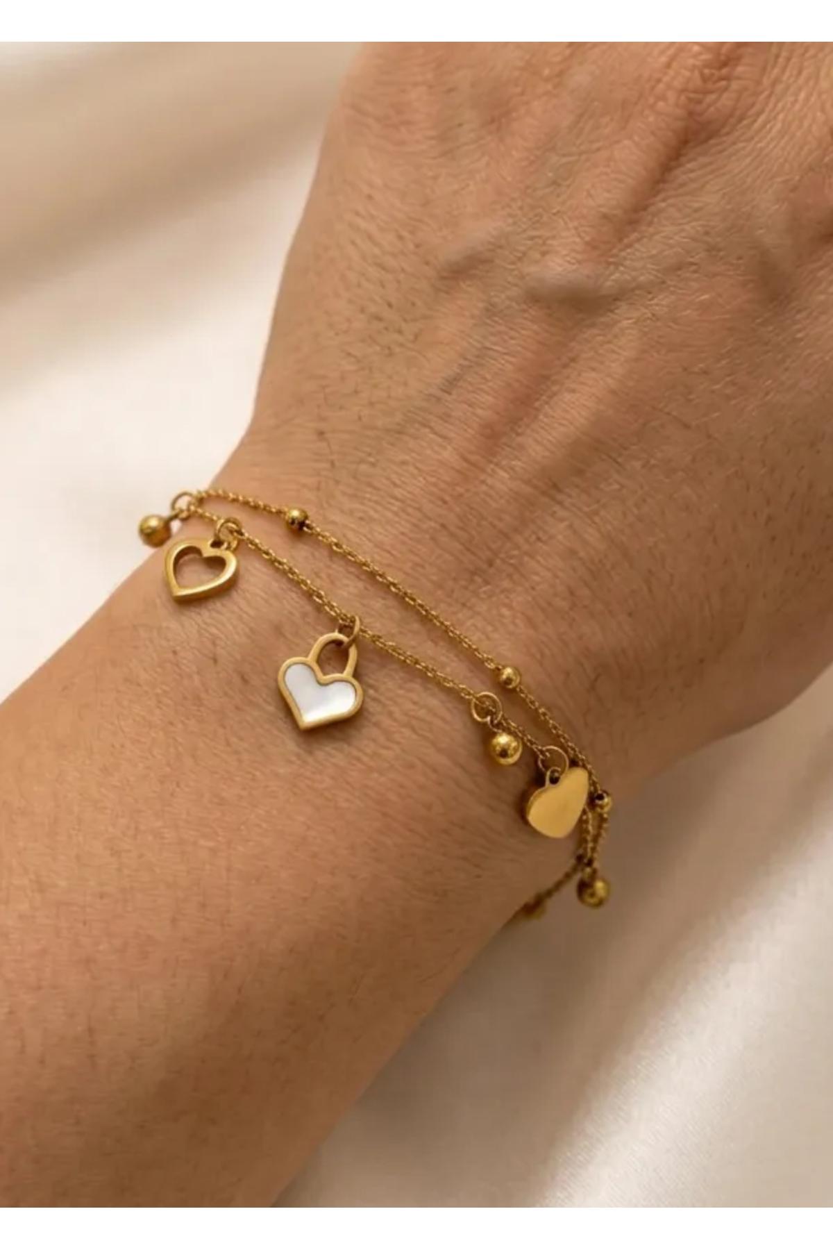 KALP DETAYLI CHARM BİLEKLİK